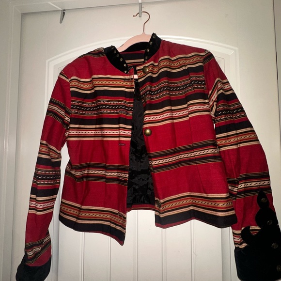 Five Star Multicolor Striped Women's Blazer